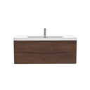 Meuble-lavabo Mural Simple Fiori 48" Rosewood