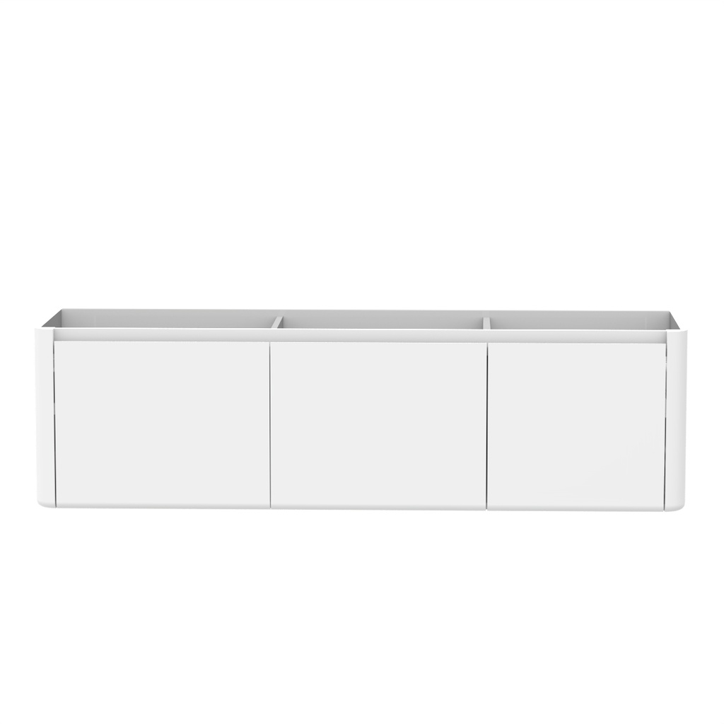 Vanité Murale Luna Sup 71" Blanc Laqué