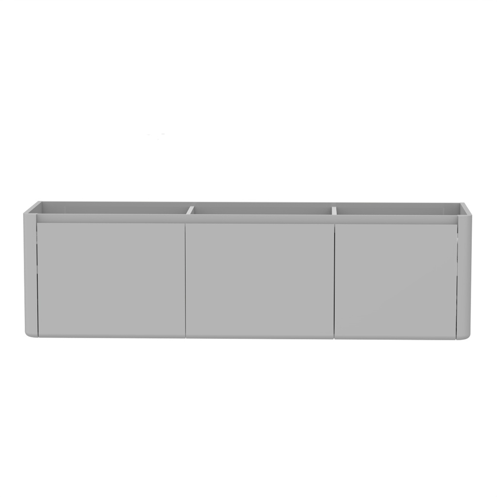 Vanité Murale Luna Sup 71" Gris Laqué