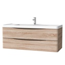 Meuble-lavabo Mural Simple Fiori 48" Chêne Blanc