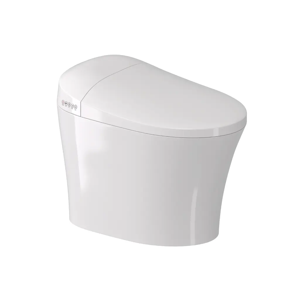 Toilette Intelligente O SMART, allongée, simple chasse de 4 l. MAP 800g, siège bidet, blanc lustré, 