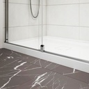 Porte de douche Balancia chrome 48x36 en coin