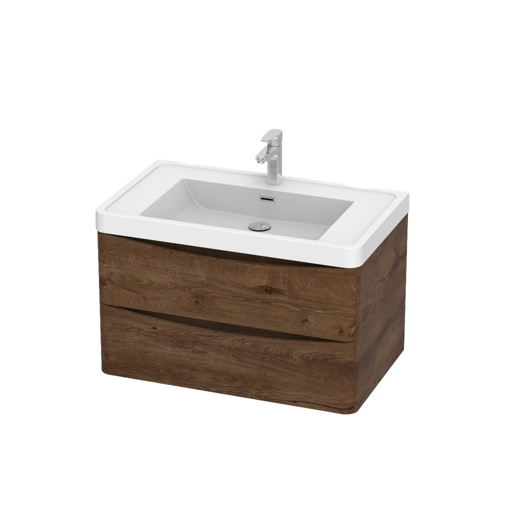 Meuble-Lavabo mural Fiori 32" rosewood