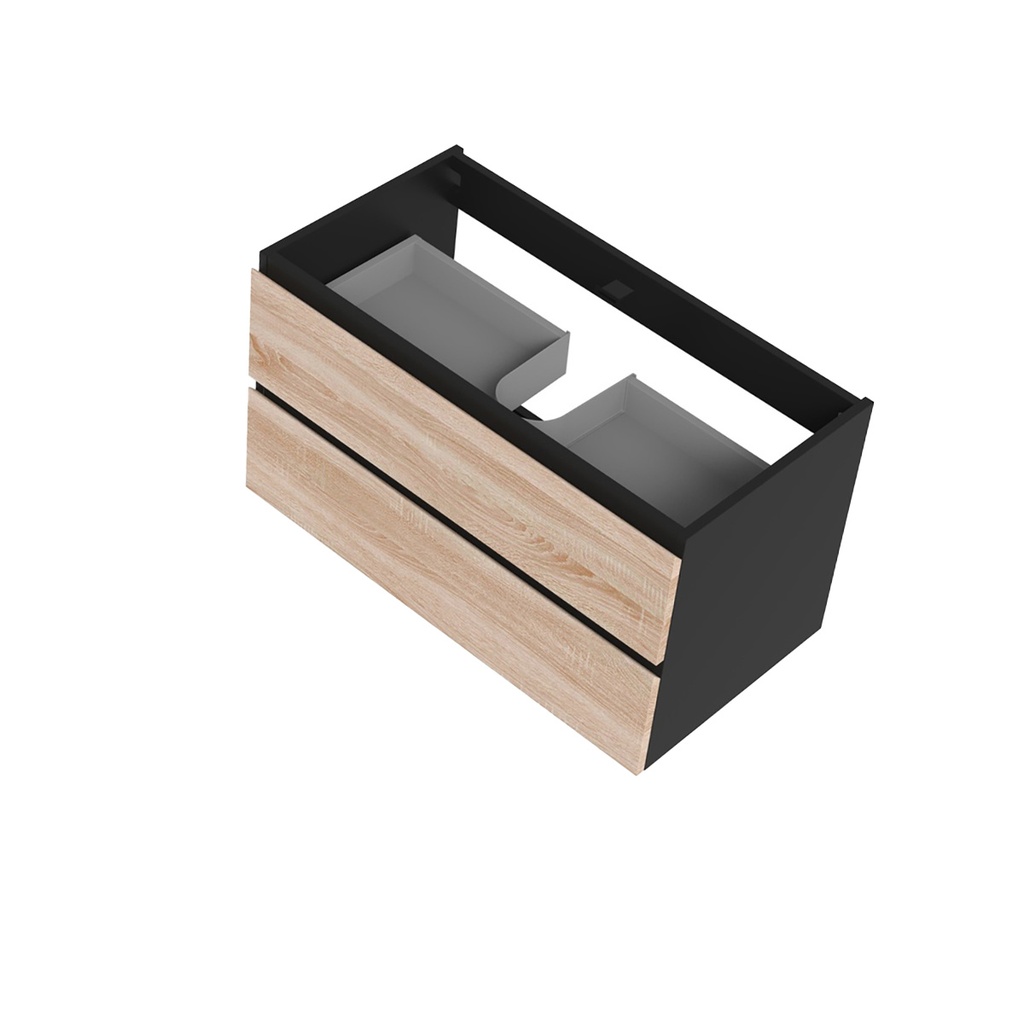 Vanité Sidney 36" - Noir Mat