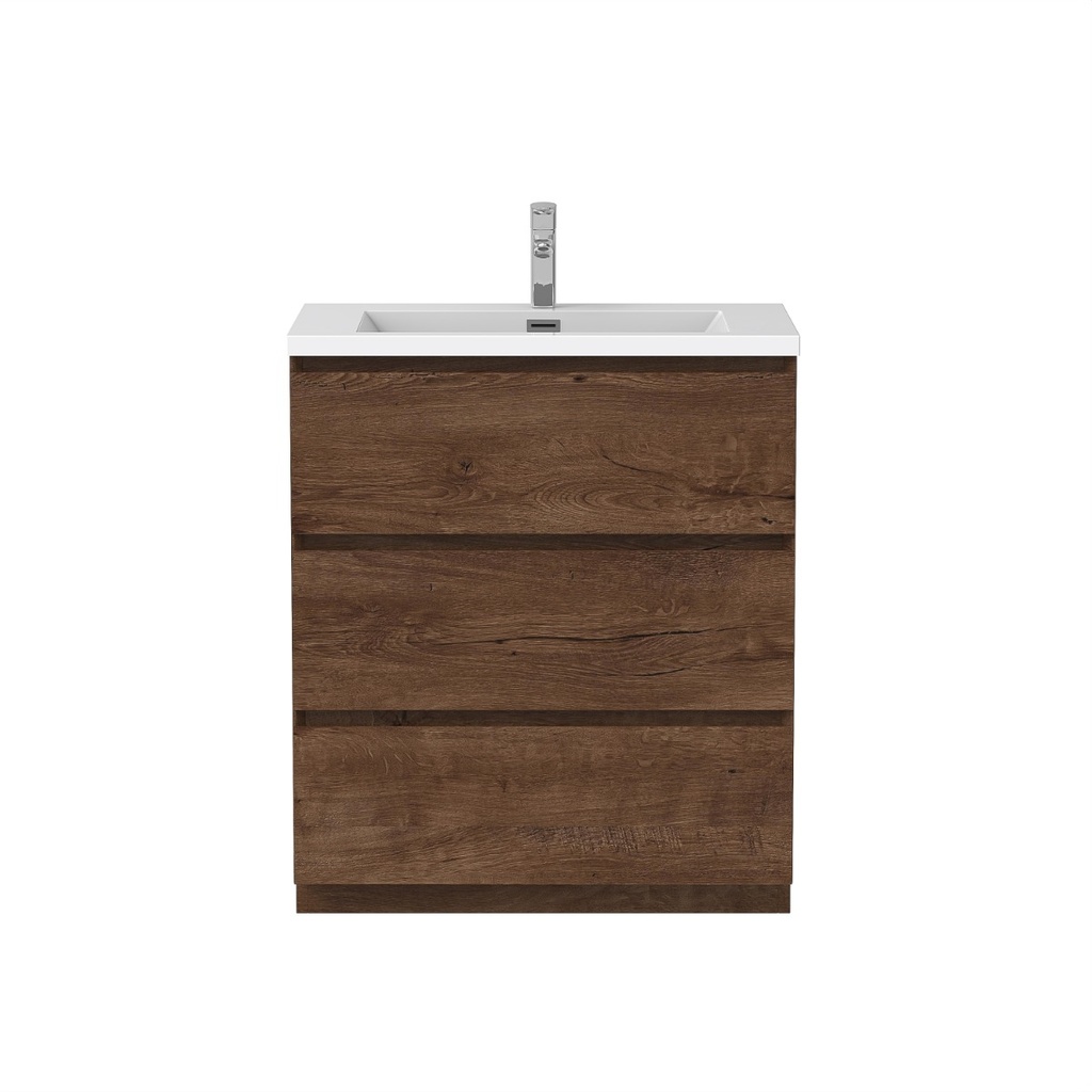 Ensemble Meuble-Lavabo De Plancher 30" Rosewood