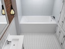 Bain Loft 6631 L-SF - 1 jupe (devant), drain à gauche, Super AeroMassage™