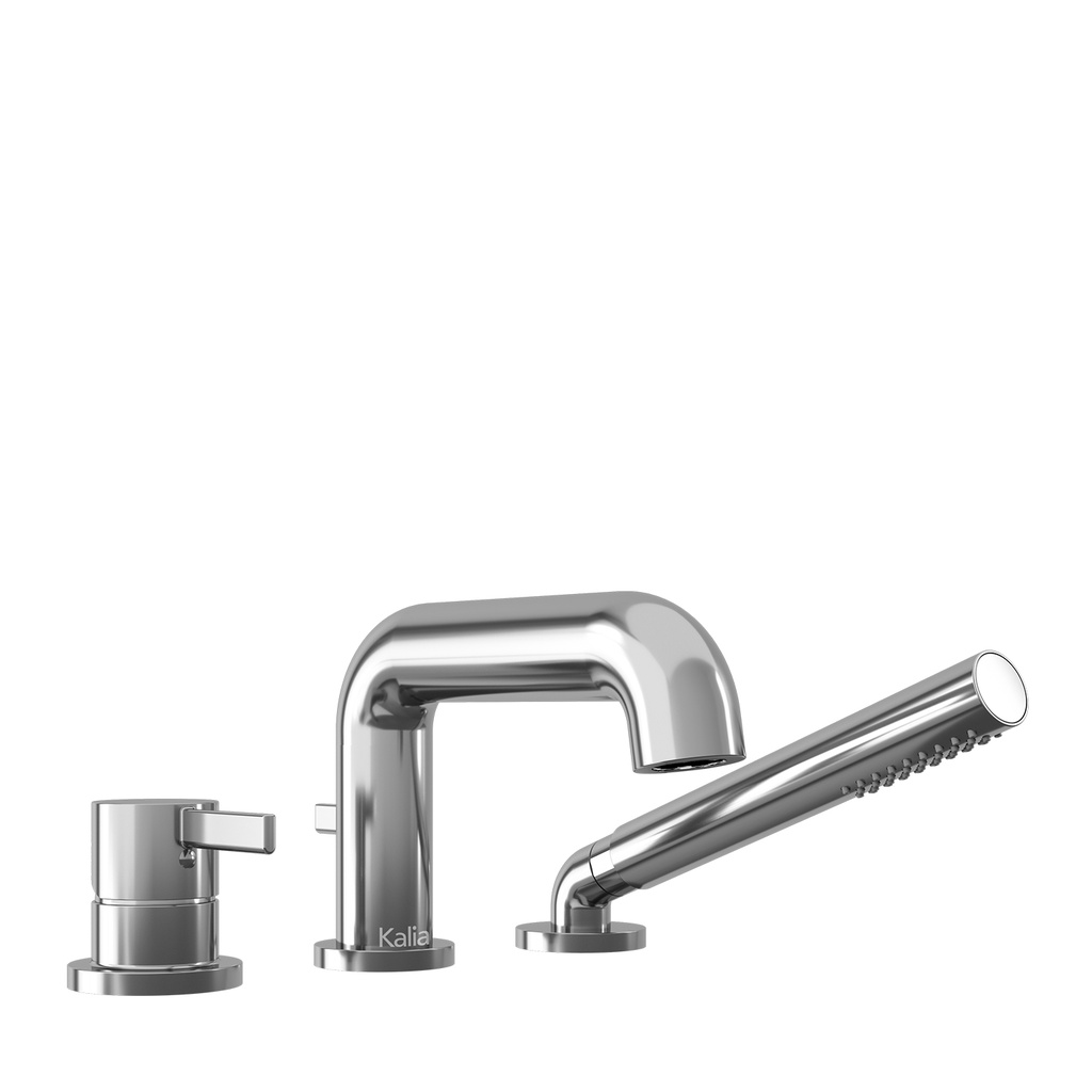 Basico™ Robinet pour Baignoire 3 Morceaux avec Douchette - Cartouche Incluse sans Brut - Chrome