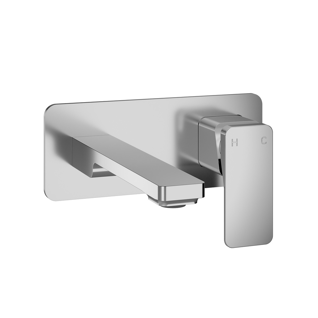 Kareo™ Robinet Mural de Lavabo sans Drain Chrome