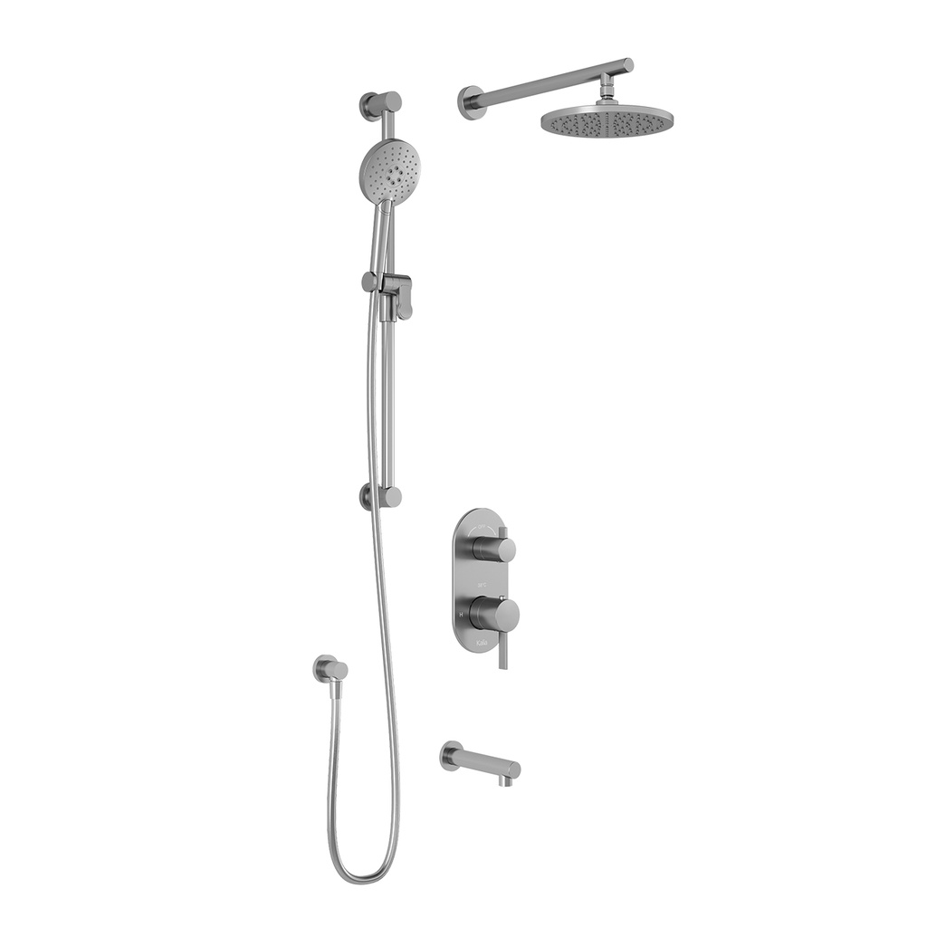 Roundone™ Td3 : Aquatonik™ T/p With Diverter Shower System With Wallarm Chrome