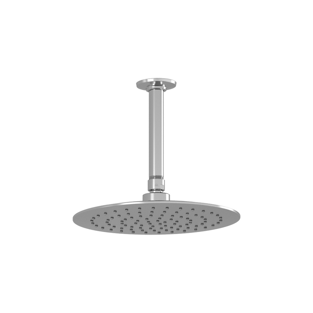 Cité™ Tête de Pluie de 229mm (9'') avec Bras Vertical Au Plafond de 153mm (6'') Chrome