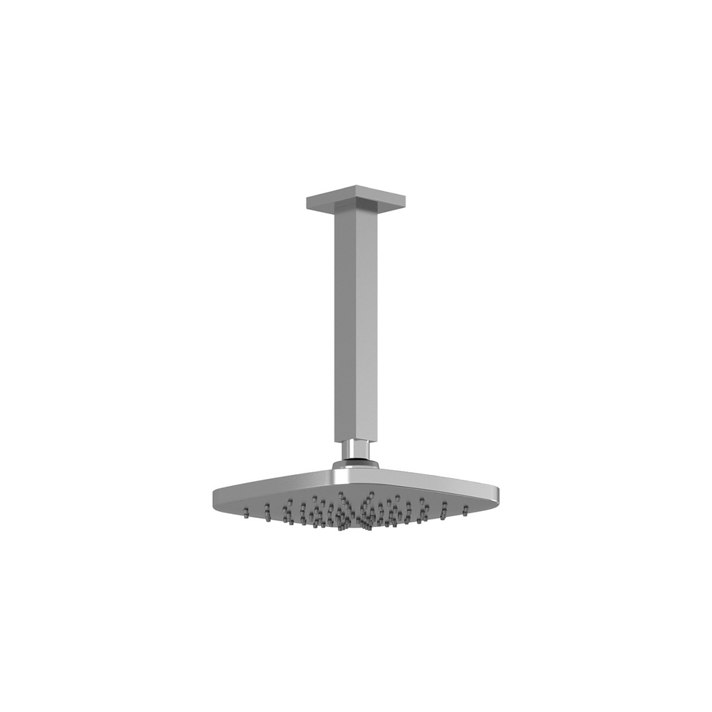 Grafik™ Tête de Pluie de 200mm (7 ⅞'') avec Bras Vertical Au Plafond de 203mm (8'') Chrome