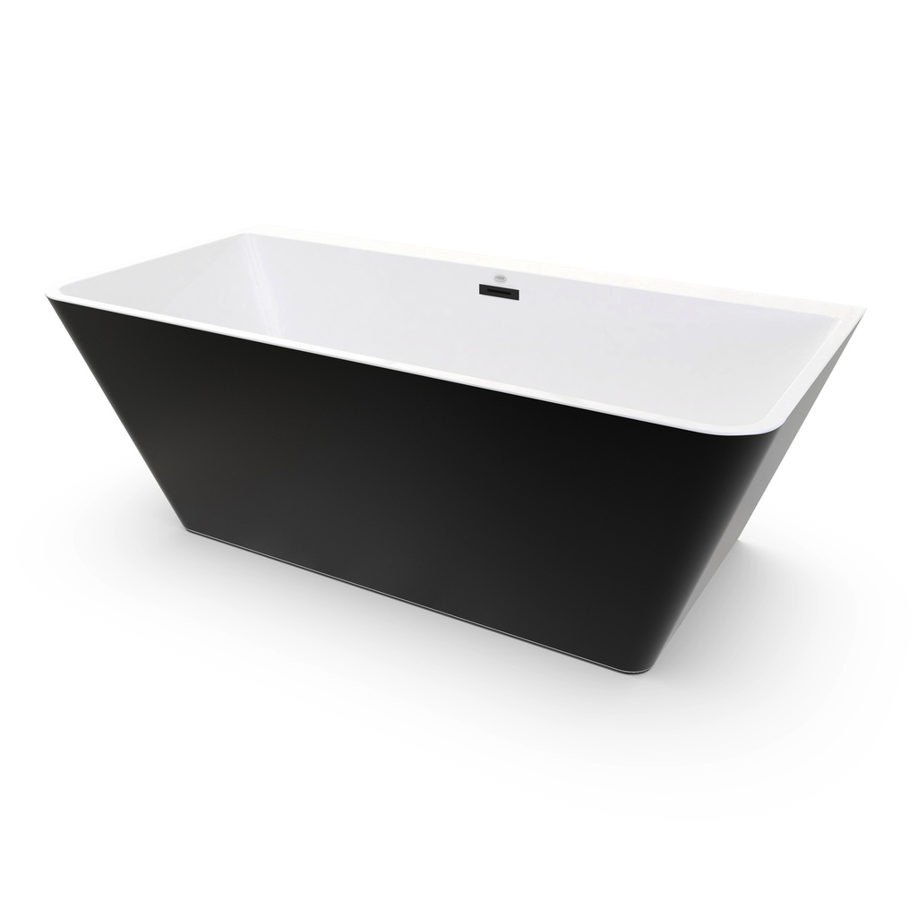 Bain CALLA Autoportant 63'' - Blanc et Noir