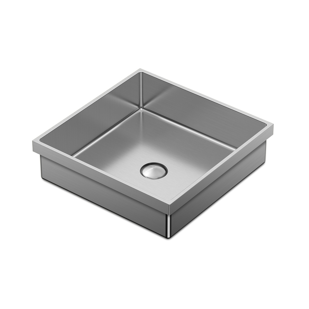 Volta I - Lavabo Semi-encastré 15 3/4'' - Brossé