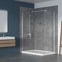 Écran de douche Walk In chrome 42x42 en coin