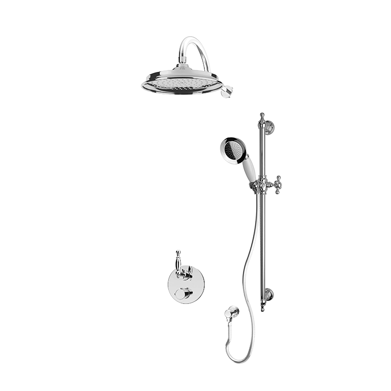 Ensemble de douche thermostatique 1/2'' Rubi by Soligo -  Qabil  chrome