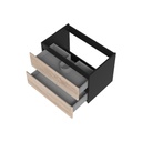 Vanité Sidney 30" - Noir Mat