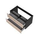 Vanité Sidney 36" - Noir Mat