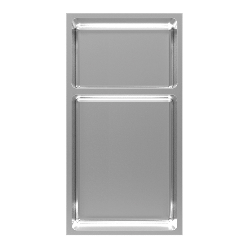 NIKIA NICHE ENCAS. 24'' COINS ARR. & TABLETTE INOX BR.