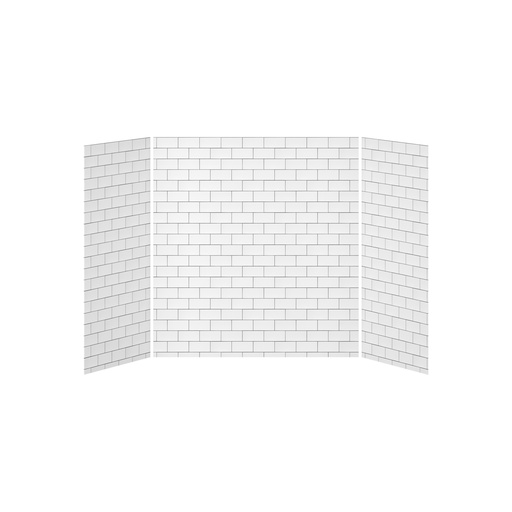 32x60x32 Carreaux #700 Ensemble de Murs pour Bain-douche 3 Panneaux 60x32 - Carreaux #700 Lustré