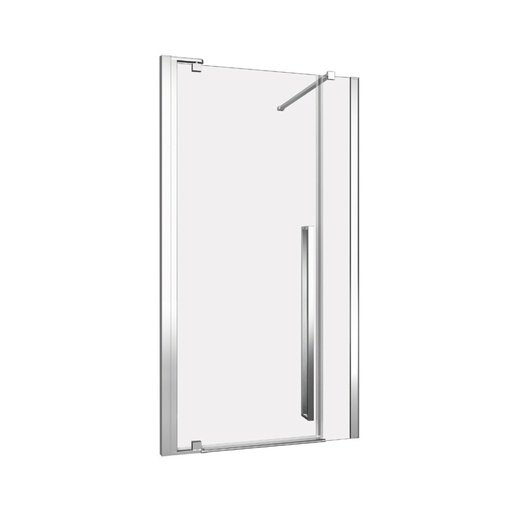 Amaly 42 porte alcove chrome clair