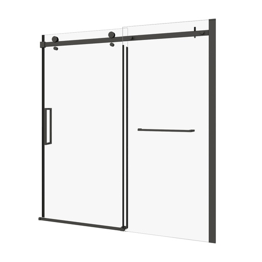 Bellini 60 porte alcove noir mat clair