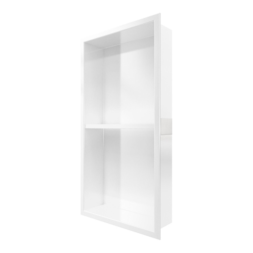 Misa III - Niche de douche 25 1/8'' X 13 1/4'' - Blanc Mat