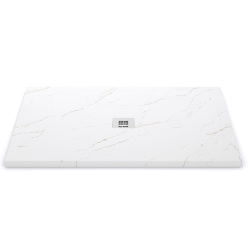 Roc-Base, Zero, 60"x42" [Calacatta Extra - Quartz blanc, grandes veines]