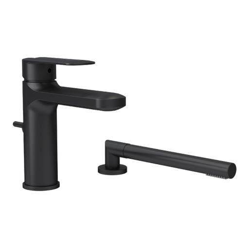 MYRTO ROB.DE BAIN 2 MCX AVEC DOUCHETTE NOIR MAT